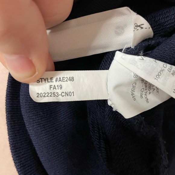 J Crew Vintage Fleece 1/2 Zip With Front Pocket Navy Blue XXS Fleece - Picture 6 of 6